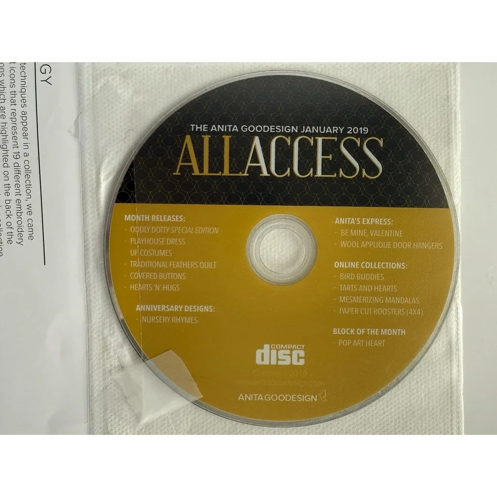 Anita Goodesign ALL ACCESS VIP Club Oddly Dotty JANUARY 2019 Book &‎ CD